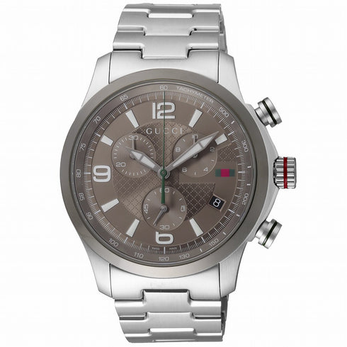 グッチ GUCCI Gタイムレスクロノ YA126289 腕時計 メンズ ブラウン クロノグラフ クオーツ アナログ